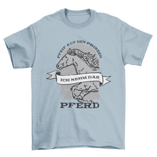 Load image into Gallery viewer, Horse running german quote t-shirt
