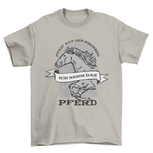 Load image into Gallery viewer, Horse running german quote t-shirt
