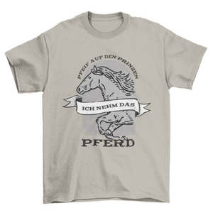 Horse running german quote t-shirt