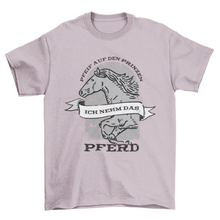 Load image into Gallery viewer, Horse running german quote t-shirt
