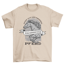 Load image into Gallery viewer, Horse running german quote t-shirt
