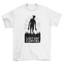 Load image into Gallery viewer, Camping zombie silhouette t-shirt
