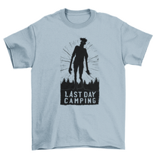 Load image into Gallery viewer, Camping zombie silhouette t-shirt
