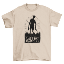 Load image into Gallery viewer, Camping zombie silhouette t-shirt
