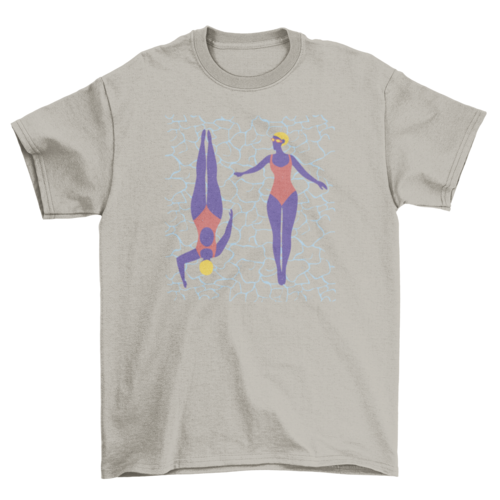 New Mexico Guy Graphic T-shirt Women Swimming | New Mexico Collection