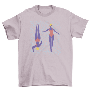 New Mexico Guy Graphic T-shirt Women Swimming | New Mexico Collection