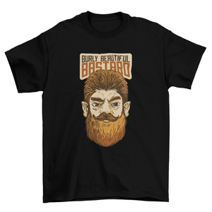 Bearder Man Quote T-shirt Design