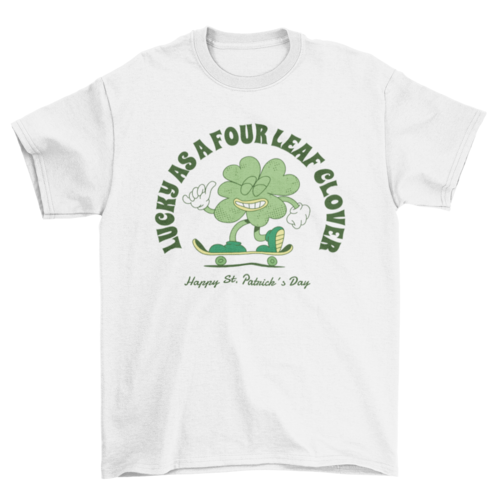 Clover skating quote t-shirt design