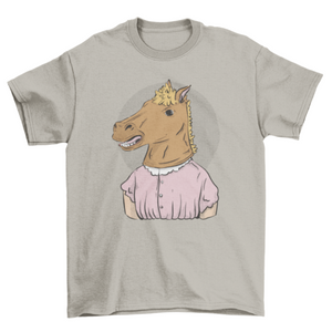 Brown horse mask t-shirt