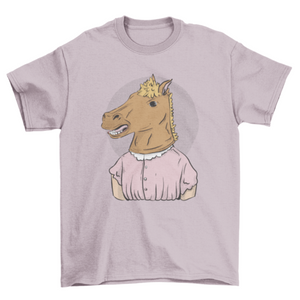 Brown horse mask t-shirt