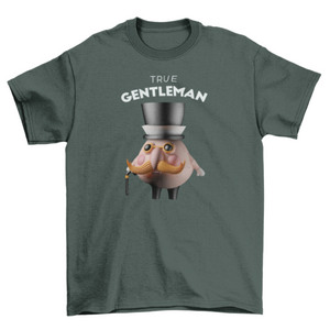 3D Gentleman Character T-shirt | Apparel