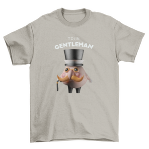 3D Gentleman Character T-shirt | Apparel