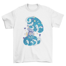 Load image into Gallery viewer, Cool Anime girl with umbrella and a backpack Gift t-shirt
