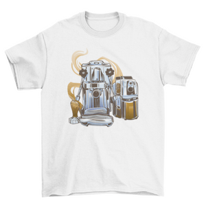 Espresso coffee machine t-shirt