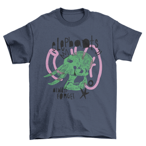 Elephant animal skull t-shirt