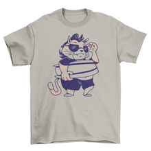 Load image into Gallery viewer, Funny cat cartoon animal t-shirt
