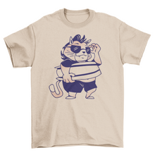 Load image into Gallery viewer, Funny cat cartoon animal t-shirt
