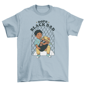 Black father and child t-shirt