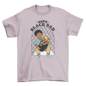 Black father and child t-shirt