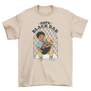 Black father and child t-shirt