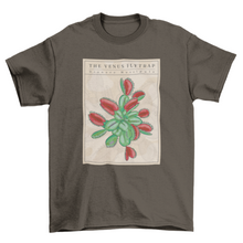 Load image into Gallery viewer, Carnivorous plant flytrap t-shirt
