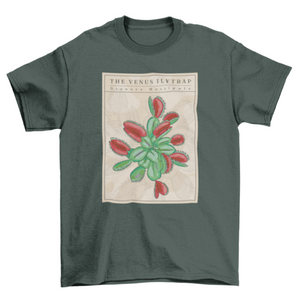 Carnivorous plant flytrap t-shirt