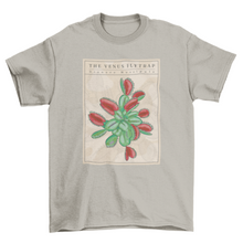 Load image into Gallery viewer, Carnivorous plant flytrap t-shirt
