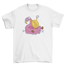 Load image into Gallery viewer, Crypto coin cartoon pool t-shirt
