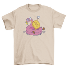 Load image into Gallery viewer, Crypto coin cartoon pool t-shirt
