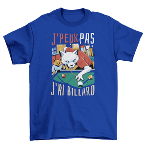 Cats playing billiards t-shirt