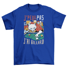 Load image into Gallery viewer, Cats playing billiards t-shirt
