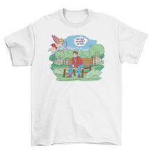 Load image into Gallery viewer, Funny Cupid love comic t-shirt
