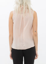 Load image into Gallery viewer, Women&#39;s Sleeveless 100% Silk Button Shirt
