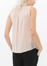 Load image into Gallery viewer, Women&#39;s Sleeveless 100% Silk Button Shirt
