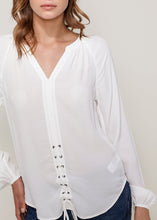 Load image into Gallery viewer, Women&#39;s Lace Up Blouse
