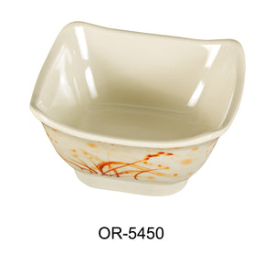 Yanco OR-5450 Orchis 4.75" Square Bowl