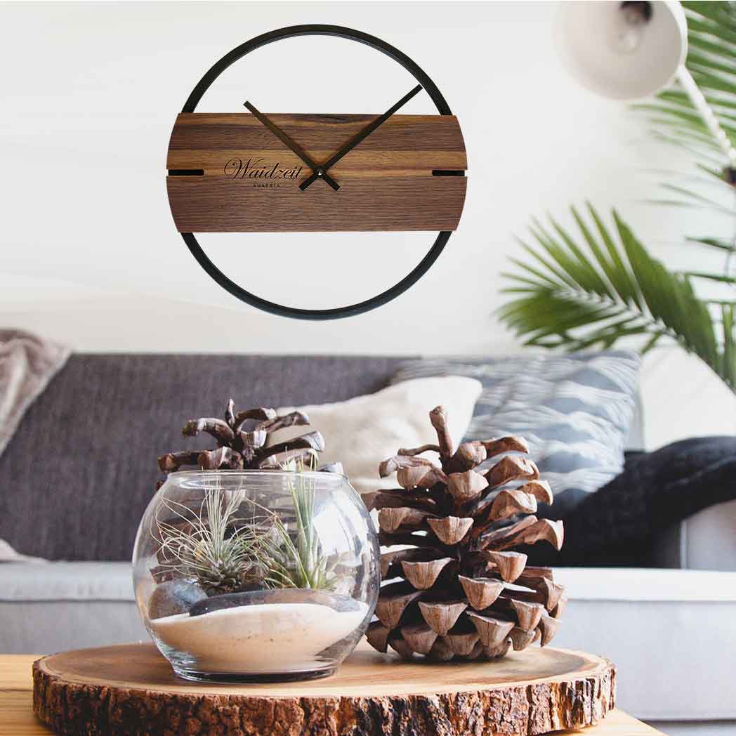 Waidzeit Wall Clock Novum Walnut | Clock