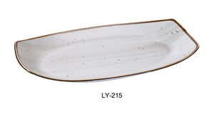 Yanco LY-215 Lyon Collection 15" Rectangular Plate