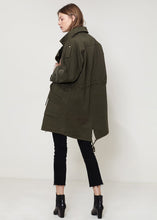 Load image into Gallery viewer, Arizona Oversized Utility Jacket In Olive
