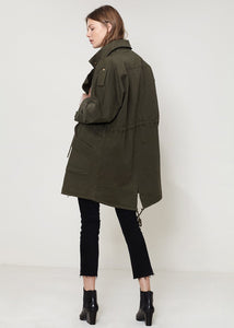 Arizona Oversized Utility Jacket In Olive