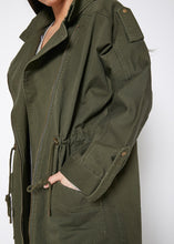 Load image into Gallery viewer, Arizona Oversized Utility Jacket In Olive
