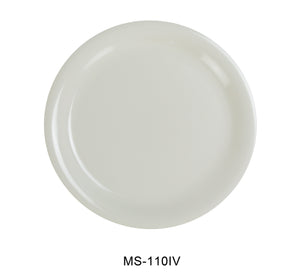 Yanco MS-110IV Mile Stone Narrow Rim Round Plate