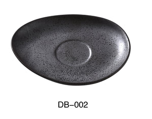 Yanco DB-002 Diamond Black 6" X 4 1/2" SAUCER