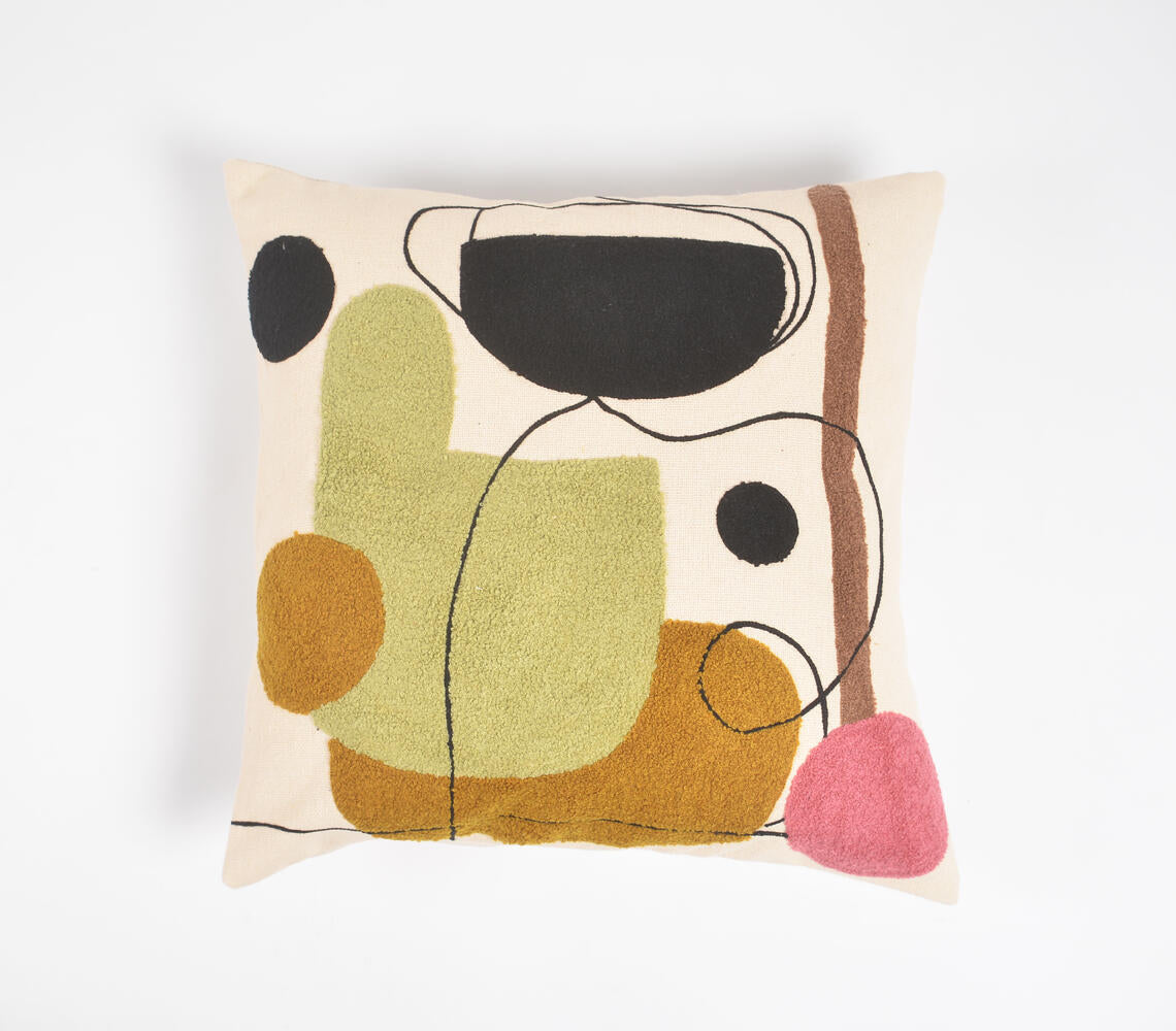 Abstract Modern Embroidered Cushion Cover | Decorative Pillows