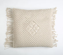 Load image into Gallery viewer, Diamond Macrame Fringed | Cushion Cover
