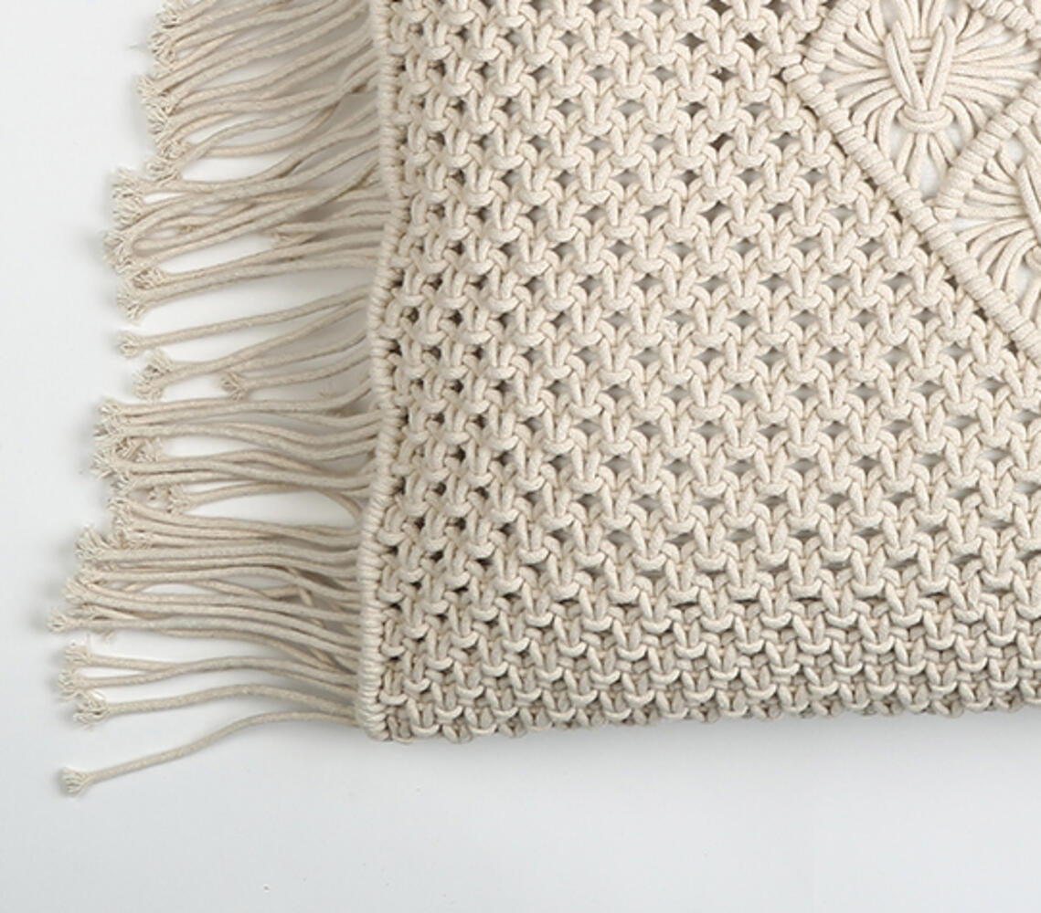 Diamond Macrame Fringed | Cushion Cover