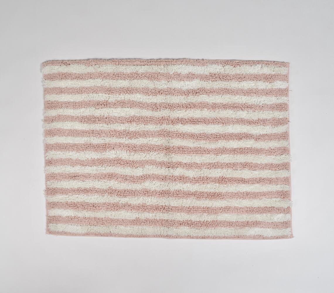 Blush Pink Striped | Bathmat