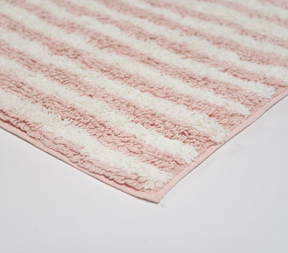 Blush Pink Striped | Bathmat