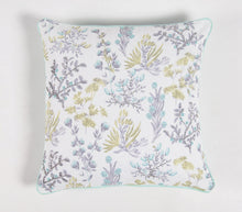 Load image into Gallery viewer, Botanical Printed &amp; Beaded Cushion Cover | Throw Pillows
