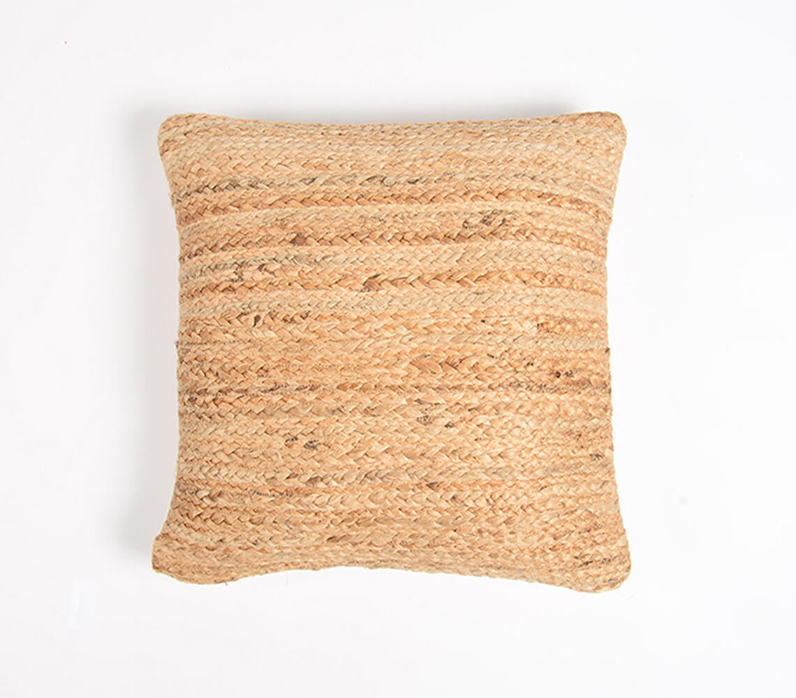 Hand Braided Jute & Cotton | Cushion Cover